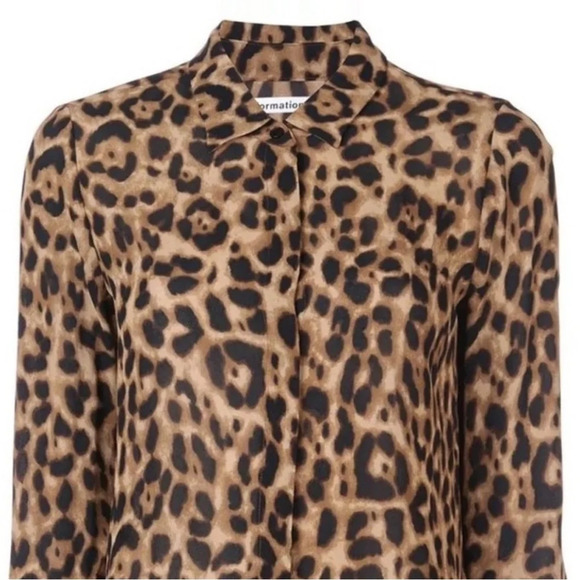 Reformation Violet Top in Leopard Size S - Picture 3 of 8